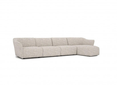 Wunnzëmmer Sofa L-Form Designer Eck Garnitur Wäiss Luxus Polstermöbel